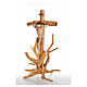 Crucifix Medjugorje en bois de sapin sur racine 133cm s10
