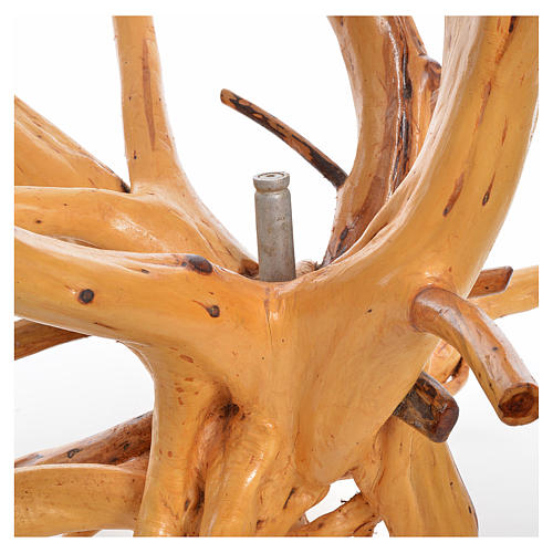 Krucyfiks Medjugorje z drewna sosnowego na korzeniu h całkowita 133 cm 14
