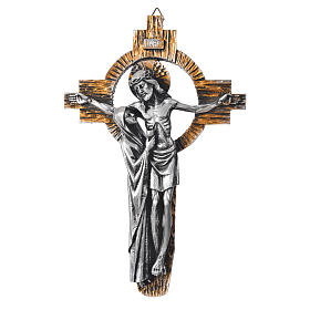 Cruzes e Ímanes: Crucifixo Medjugorje Cristo e Maria 25x16 cm