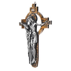 Cruzes e Ímanes: Crucifixo Medjugorje Cristo e Maria 25x16 cm