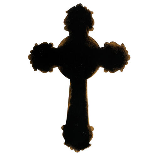 Crucifix de St Benoit, Medjugorje 26x18cm 4