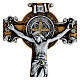 Crucifix de St Benoit, Medjugorje 26x18cm s2