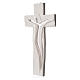 Crocifisso Medjugorje Cristo Risorto bianco resina 34x19 s2