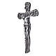 Crucifixo Medjugorje resina corpo metal 44x24 cm s2