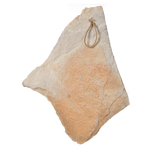 Cuadro piedra Medjugorje Virgen niño  33x 19cm 2