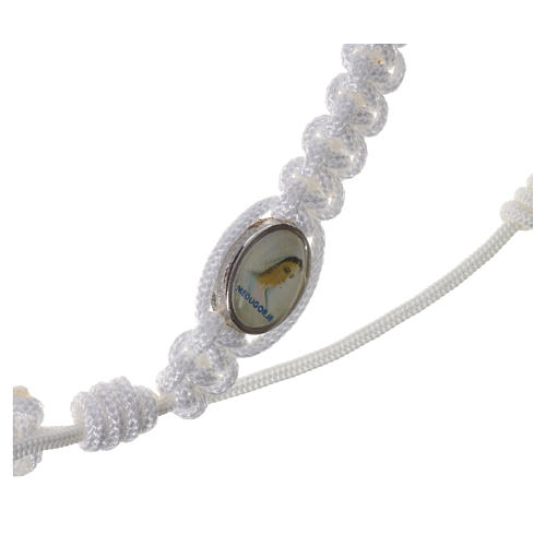 Bracelet corde Medjugorje croix olivier 3
