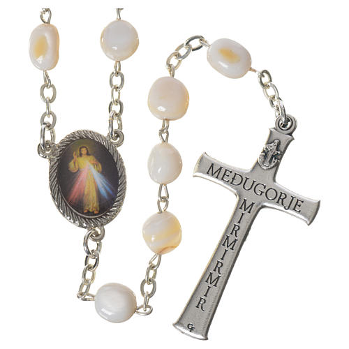 Medjugorje rosary in mother of pearl 2
