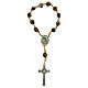 Bracciale decina Medjugorje pietra corda azzurra s3
