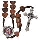 Medjugorje rosary in olive wood, Holy Spirit s1