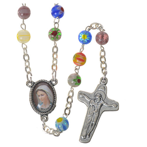 Murrina Medjugorje rosary in glass 1