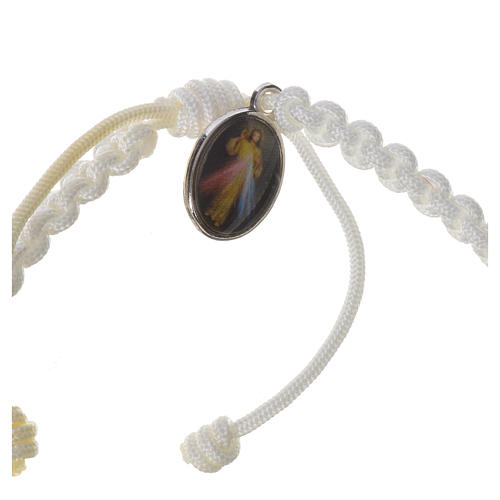 Medjugorje bracelet, coloured cord and olive cross 4