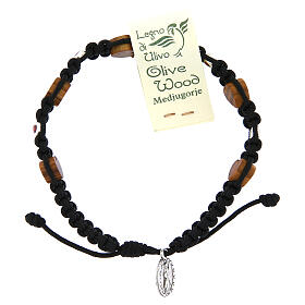 Bracelets, dizainiers: Bracelet olivier coeur Medjugorje corde noire Bracelets, dizainiers: Bracelet olivier coeur Medjugorje corde noire