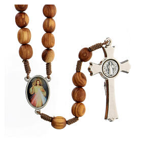 Rosaries and rosary holders: Rosary, grains in Medjugorje olive wood and metal cross Rosaries and rosary holders: Rosary, grains in Medjugorje olive wood and metal cross