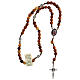 Rosary with grains in Medjugorje olive wood s5
