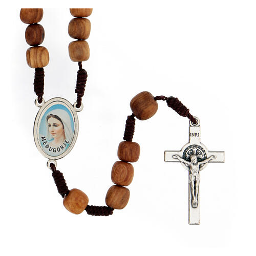 Rosary with grains in Medjugorje olive wood 1