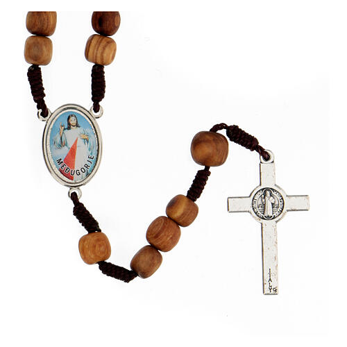 Rosary with grains in Medjugorje olive wood 2
