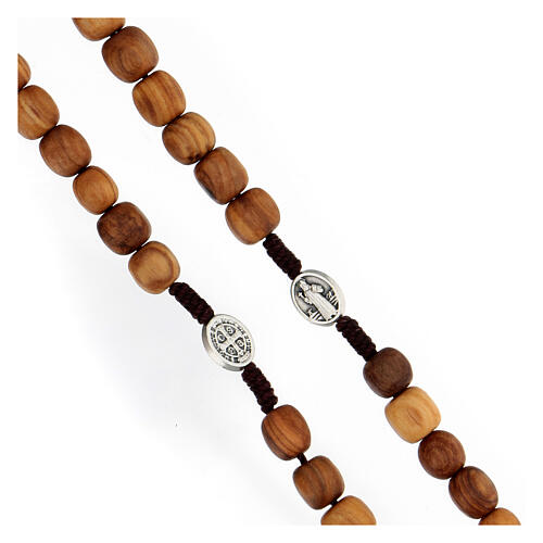 Rosary with grains in Medjugorje olive wood 3