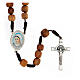 Rosary with grains in Medjugorje olive wood s1