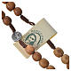 Rosary with grains in Medjugorje olive wood, Holy Spirit medal s4