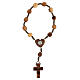Medjugorje one-decade rosary in olive wood s4