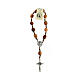 Medjugorje one-decade rosary in olive wood, metal cross s4