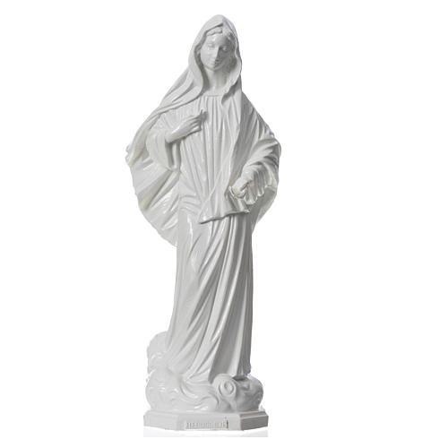 Statua Madonna di Medjugorje bianca 40 cm infrangibile 1