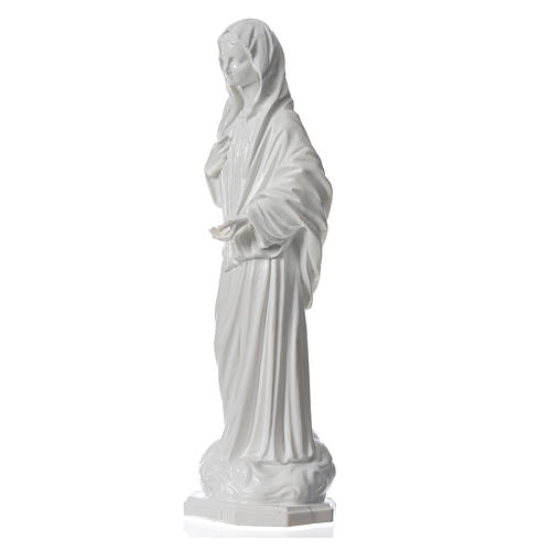 Statua Madonna di Medjugorje bianca 40 cm infrangibile 2