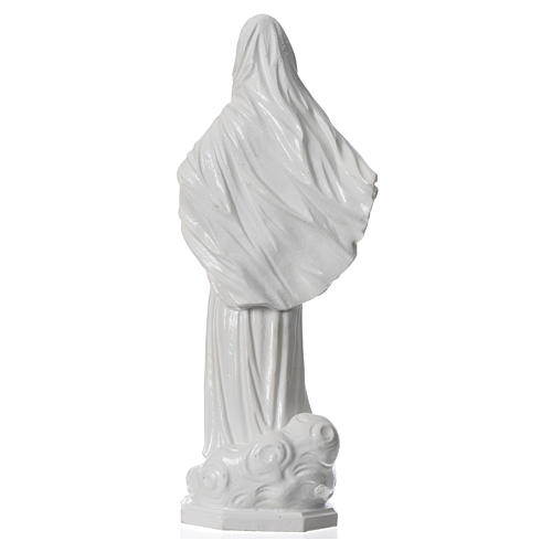 Statua Madonna di Medjugorje bianca 40 cm infrangibile 4
