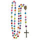 Rosary in coloured PVC made in Medjugorje s4