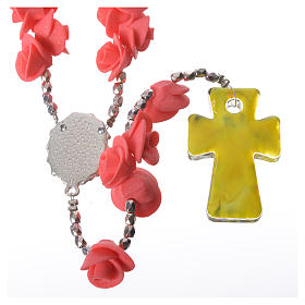 Medjugorje Rosenkränze und Etuis: Rosenkranz Medjugorje Rosen und Glas Kreuz