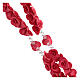 Rosario Medjugorje rosas cruz vidrio Murano s3