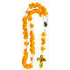 Rosario Medjugorje rose gialle croce vetro Murano s4