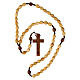 Rosary in Medjugorje wood with natural grains s4