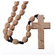 Rosary in Medjugorje wood with natural grains s5
