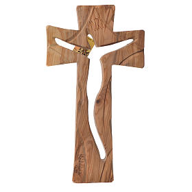 Krzyż drewno oliwne Medziugorie 25x13 cm