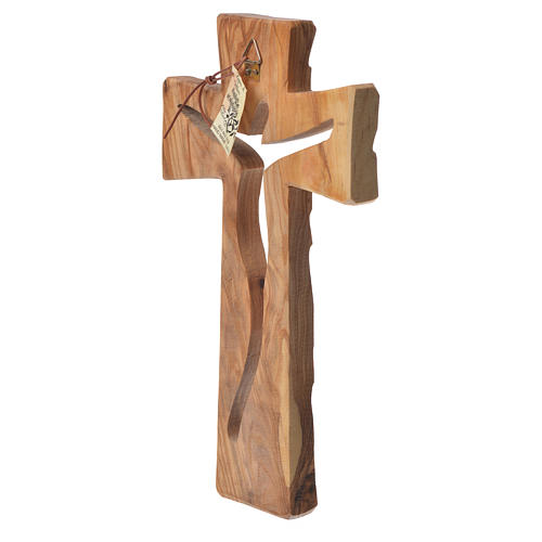 Krzyż drewno oliwne Medziugorie 25x13 cm 2