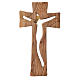 Krzyż drewno oliwne Medziugorie 25x13 cm s1