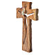 Krzyż drewno oliwne Medziugorie 25x13 cm s2