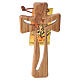 Krzyż drewno oliwne Medziugorie 7x4 cm s1