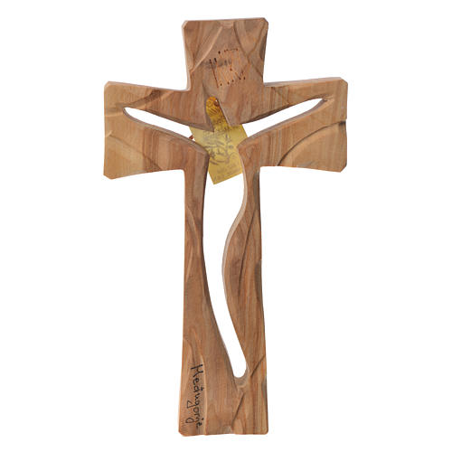 Krzyż drewno oliwne Medziugorie 19x11 cm 1