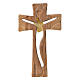 Medjugorje Cross in olive wood measuring 19x11cm s1