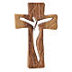 Krzyż drewno oliwne Medziugorie 13x8 cm s1