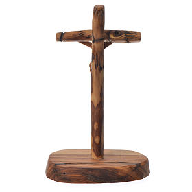 Cruzes e Ímanes: Cruz oliveira Medjugorje com base 15x7 cm