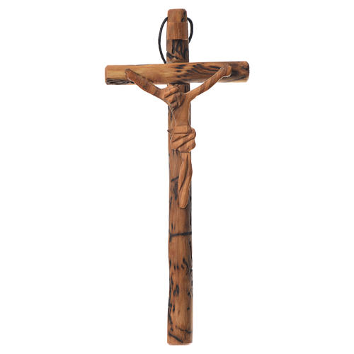 Medjugorje Cross in olive wood measuring 14x7cm 1