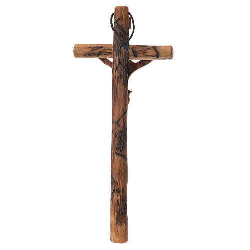 Medjugorje Cross in olive wood measuring 14x7cm 2