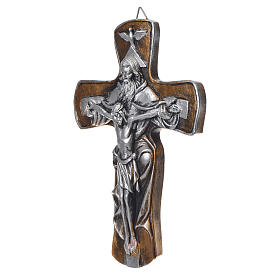 Medjugorje Cross in resin with gold finish