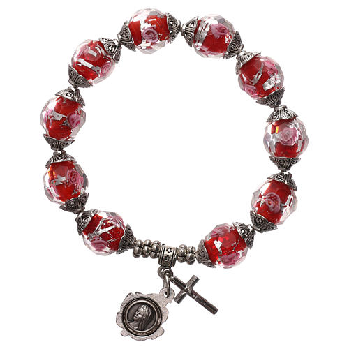 Single decade Medjugorje bracelet in crystal 1