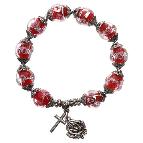 Single decade Medjugorje bracelet in crystal 2