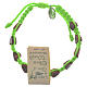 Bracelet coeur olivier Medjugorje vert s1