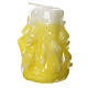 Yellow wax Medjugorje candle 8x4.5 cm s2